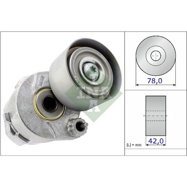 INA Spannrolle, Keilrippenriemen 531 0604 30