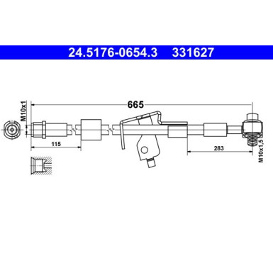 Bremsschlauch 24.5176-0654.3