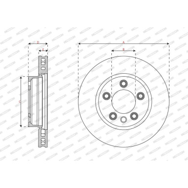 Bremsscheibe DDF1591LC-1 Bremsscheibe DDF1591LC-1
