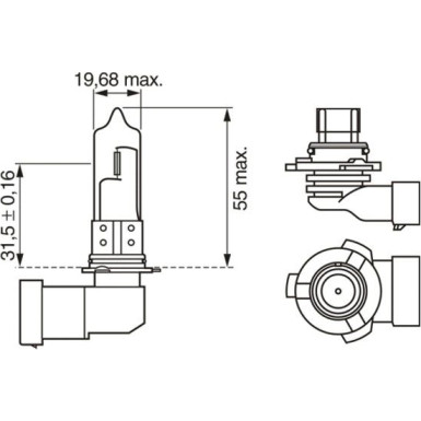 Glühlampe, Hauptscheinwerfer 1 987 301 131 Glühlampe, Hauptscheinwerfer 1 987 301 131