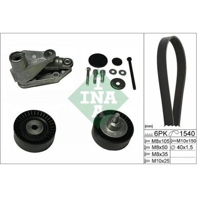 INA Keilrippenriemensatz 529 0198 10