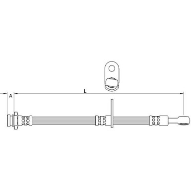 Metzger Bremsschlauch 4111592