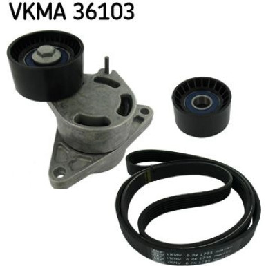 SKF Keilrippenriemensatz VKMA 36103