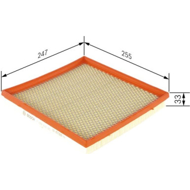 BOSCH F 026 400 385 Luftfilter BOSCH F 026 400 385 Luftfilter