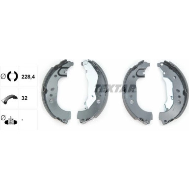Textar Bremsbackensatz 91080100 Textar Bremsbackensatz 91080100
