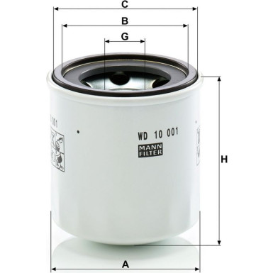 Ölfilter WD 10 001 X