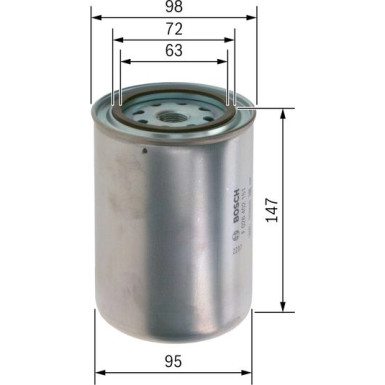 BOSCH Kraftstofffilter F 026 402 151