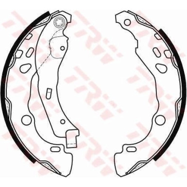 Bremsbackensatz GS8455 Bremsbackensatz GS8455