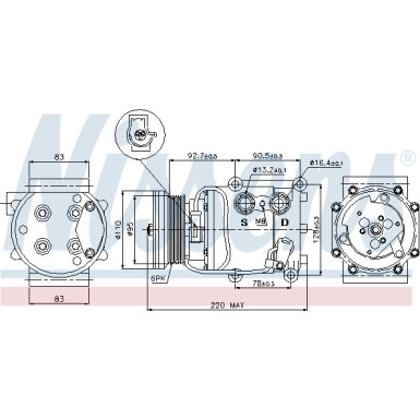 Kompressor, Klimaanlage 89071 Kompressor, Klimaanlage 89071