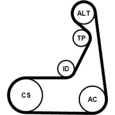 ContiTech Keilrippenriemensatz 6PK1173K2