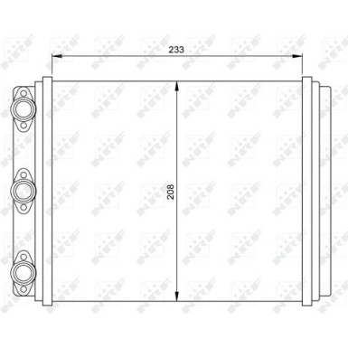 NRF Wärmetauscher, Innenraumheizung 54249