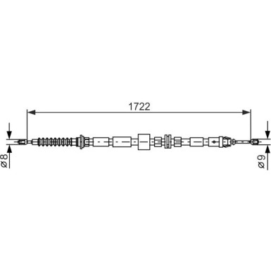 Seilzug, Feststellbremse 1 987 477 733 Seilzug, Feststellbremse 1 987 477 733