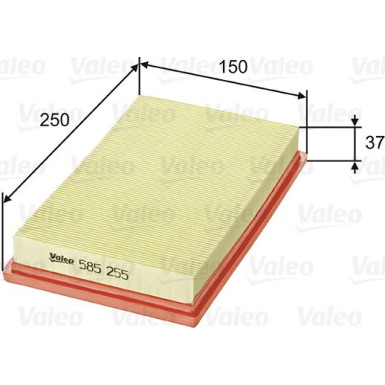 Valeo Luftfilter 585255