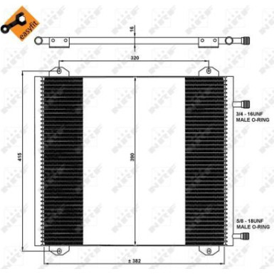 NRF Kondensator, Klimaanlage EASY FIT 35785 NRF Kondensator, Klimaanlage EASY FIT 35785