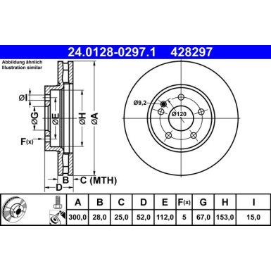 Bremsscheibe 24.0128-0297.1