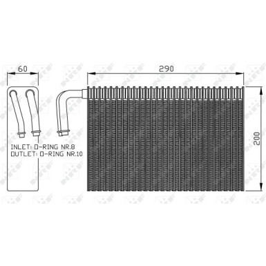 Verdampfer, Klimaanlage 36146 Verdampfer, Klimaanlage 36146