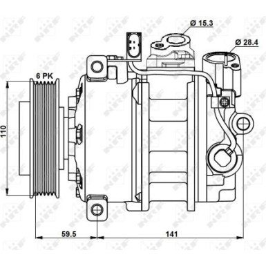 Kompressor, Klimaanlage 32883