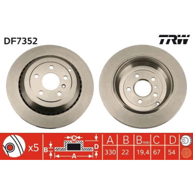 Bremsscheibe DF7352