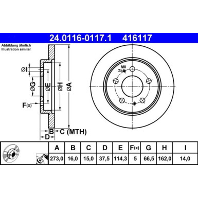 Bremsscheibe 24.0116-0117.1