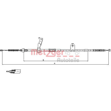 Metzger Seilzug, Feststellbremse 17.1482