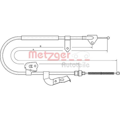 Metzger Seilzug, Feststellbremse 10.4511