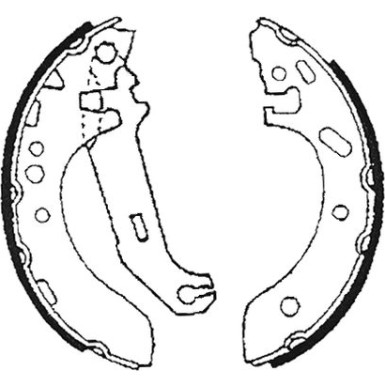Textar Bremsbackensatz 91051500