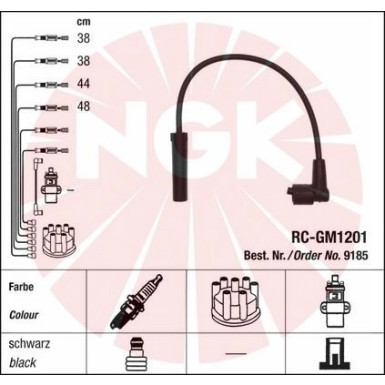 NGK Zündleitungssatz 9185 NGK Zündleitungssatz 9185