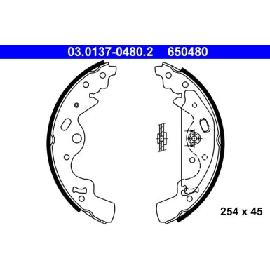 Bremsbackensatz 03.0137-0480.2 Bremsbackensatz 03.0137-0480.2