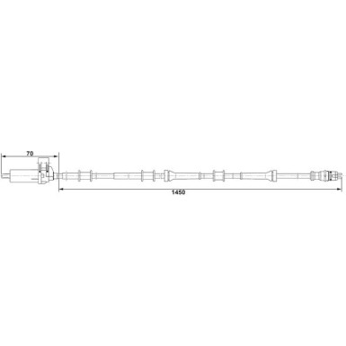 Sensor, Raddrehzahl 0 265 006 688