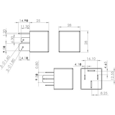 BOSCH Relais, Arbeitsstrom 0 986 AH0 082