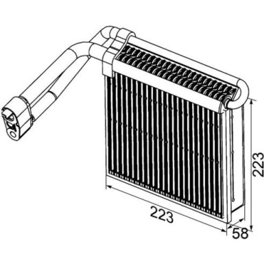 Mahle Verdampfer, Klimaanlage BEHR Premium Line AE 98 000P