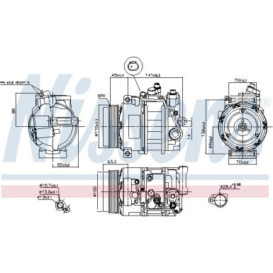 Nissens Kompressor, Klimaanlage FIRST FIT 890634