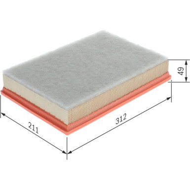 BOSCH 1 457 433 742 Luftfilter BOSCH 1 457 433 742 Luftfilter