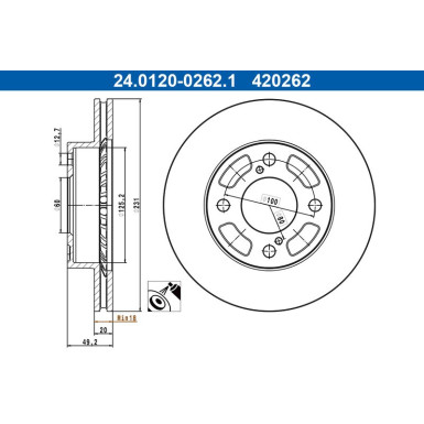 Bremsscheibe 24.0120-0262.1