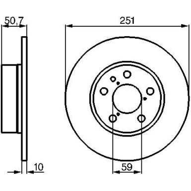 BOSCH Bremsscheibe 0 986 479 B31 BOSCH Bremsscheibe 0 986 479 B31