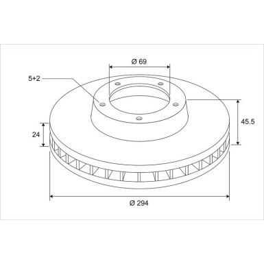 Bremsscheibe 672931 Bremsscheibe 672931