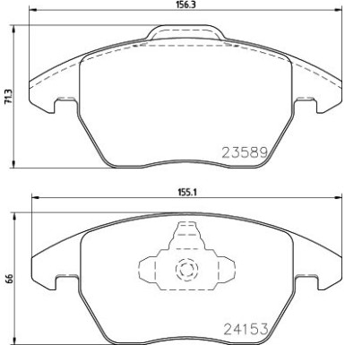 Hella Bremsbelagsatz, Scheibenbremse 8DB 355 011-811 Hella Bremsbelagsatz, Scheibenbremse 8DB 355 011-811