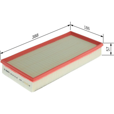 BOSCH F 026 400 182 Luftfilter BOSCH F 026 400 182 Luftfilter