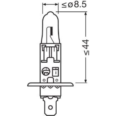Osram Glühlampe, Fernscheinwerfer Original H1 12V Faltschachtel ORIGINAL 64150