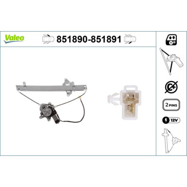 Valeo Fensterheber 851890