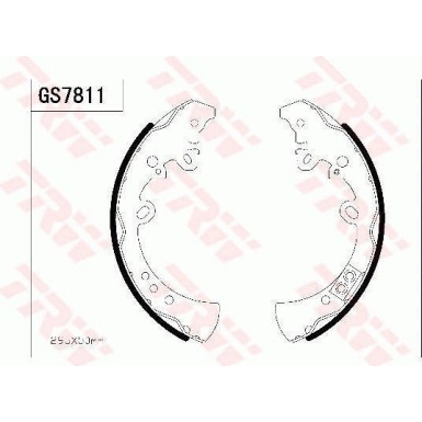 Bremsbackensatz GS7811 Bremsbackensatz GS7811