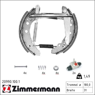 Bremsbackensatz 20990.100.1