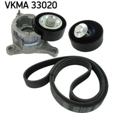 SKF Keilrippenriemensatz VKMA 33020
