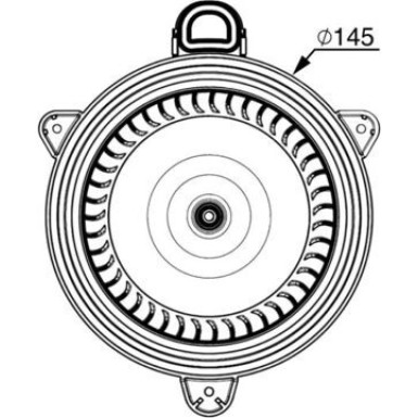 Mahle Innenraumgebläse BEHR Premium Line AB 268 000P