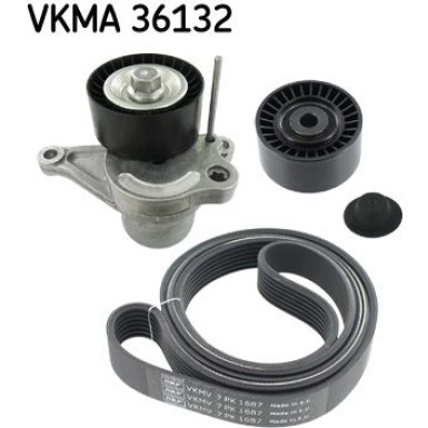 SKF Keilrippenriemensatz VKMA 36132