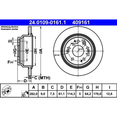 Bremsscheibe 24.0109-0161.1