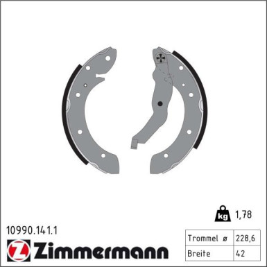 Bremsbackensatz 10990.141.1 Bremsbackensatz 10990.141.1