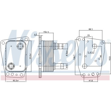 Nissens Ölkühler, Motoröl FIRST FIT 90967