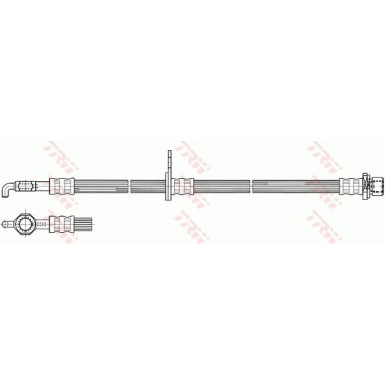 TRW Bremsschlauch PHD533 TRW Bremsschlauch PHD533