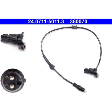 Sensor, Raddrehzahl 24.0711-5011.3